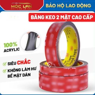 (1.5cmx30met) Băng Keo 2 Mặt Trong Suốt Acrylic Foam – Keo Dán Cường Lực Siêu Chắc Cho Ô Tô