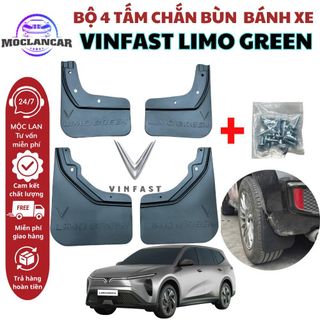 Bộ 4 Tấm Chắn Bùn Ô Tô VINFAST LIMO GREEN Hạn Chế Bùn Đất Bắn Lên Xe Mẫu 3D Mới Nhất Kèm Theo Đầy Đủ Phụ Kiện