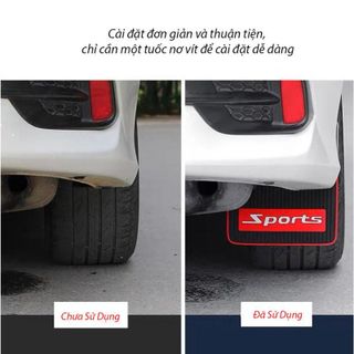 (Nhiều Mẫu)Bộ 2 Tấm Cao Su Chắn Bùn Ô Tô Chắn Nước Bùn Đất Văng Lên Xe Và Các Xe Khác Khi Trời Mưa khaihuyauto