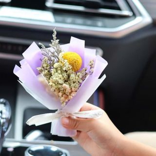Bó Hoa Trang Trí Cửa Gió Ô Tô Mini – Phụ Kiện Decor Xe Hơi Dễ Thương-Khải Huy Auto
