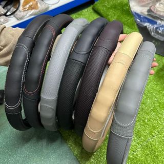 Bọc Vô Lăng VinFast D cut Da Cừu Size 36cm Limo Green, VF5, VF6, VF7,VF8, VF9, E34 Cao Cấp Sang Trọng Mềm Mại