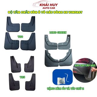 Chắn Bùn Ô Tô 3D Cao Cấp VinFast VF3, VF5,VF6,VF7,VF8,Limo Green– Bộ 4 Miếng Ôm Vè, Chống Bẩn Siêu Tốt Khaihuyauto