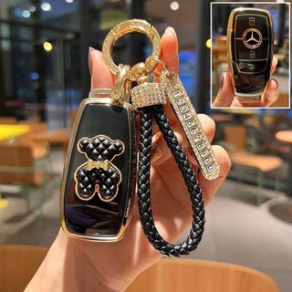 Móc khóa ô Tô Xe Máy Đính Đá Cao Cấp-Móc Dây Da Thừng Móc Khoá Thun Móc Chìa Khoá Đinh