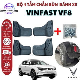 Bộ 4 Tấm Chắn Bùn Xe VinFast VF8 Trước Sau – Phụ Kiện Ô Tô – Chống Bùn Đất Dễ Lắp (Tặng kèm Ốc Vít)