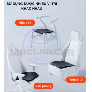 Đệm Lót Ghế Mùa Hè, Đệm Làm Mát Thoáng Khí Dạng Gel Mát Mẻ Họa Tiết Hoạt Hình Dễ Thương- Mộc Lan Car