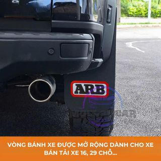 Bộ 2 Tấm Chắn Bùn Xe Bán Tải Kiểu In Chữ ARB – Chất Liệu Cao Su Dày Dặn Chống Văng Bùn, Đất, Cát Bảo Vệ Gầm Xe