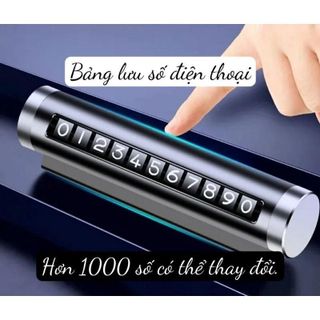 Bảng Ghi Số Điện Thoại Đậu Xe Tạm Thời Chất Liệu Kim Loại Dạng Con Lăn Tiện Dụng Gắn Taplo Cao Cấp