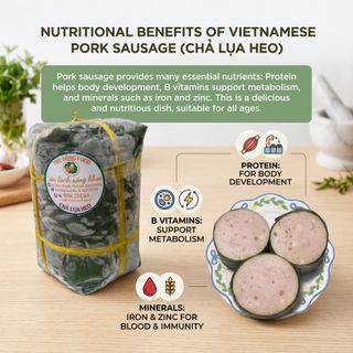 Chả Lụa Heo Nguyên Chất 1Kg