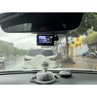 Tượng Phật Thích Ca Tọa Mây Đính Đá Pha Lê – Trang Trí Xe Hơi, Bàn Làm Việc – Tặng Kèm Tinh Dầu Thơm | KHAIHUYAUTO