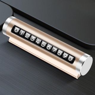 Bảng Ghi Số Điện Thoại Đậu Xe Tạm Thời Chất Liệu Kim Loại Dạng Con Lăn Tiện Dụng Gắn Taplo Cao Cấp