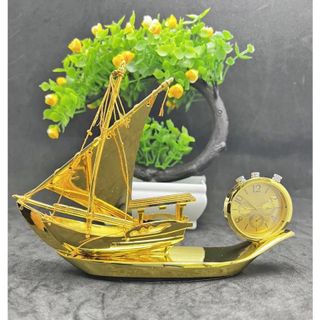 [Tượng Thuyền Thuận Buồm Xuôi Gió Mạ Vàng]–Quà Tặng Doanh Nhân Cao Cấp–Trang Trí Taplo Ô Tô, Bàn Làm Việc |Moclancar