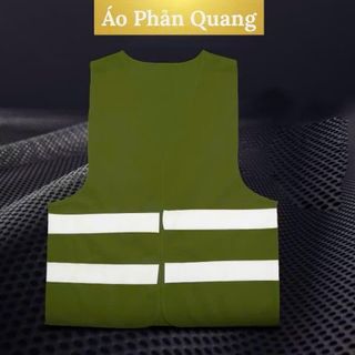 Áo Bảo Hộ Phản Quang Không Tay An Toàn Khi Giao Thông, Bảo Hộ Lao Động Vải Polyester Siêu Nhẹ