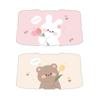 Ô Che Nắng Kính Lái Ô Tô Thỏ Gấu Siêu Dễ Thương Chống Nắng Bảo Vệ Nội Thất Xe