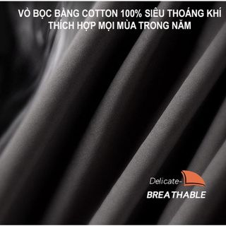 AWESOME Bộ tựa đầu tựa lưng cao su non nguyên khối - Gối tựa đầu tựa lưng trên ô tô vỏ bọc vải cotton không xù