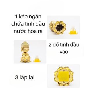 Tượng Thích Ca Mâu Mạ Vàng Đính Đá Đầu Lò Xo Trang Trí Taplo Bàn Làm Việc Mang Lại An Nhiên May Mắn Decor Phòng Trang Trí Nhà