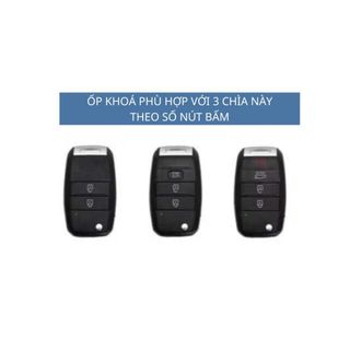 Ốp Chìa Khóa Hợp kim Kia. Mornin.g, K3., Ron.do, R.io, S.oluto, Soren.to (Bản Chìa Cơ) Dùng Chung Các Nút