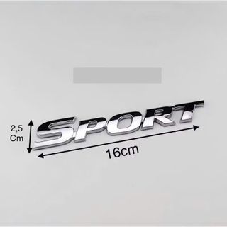 Logo Chữ Nổi 3D SPORT Dán Đuôi Xe Kim Loại Trang Trí Xe Sinh Động- 3 Màu Lựa Chọn Mộc Lan Car