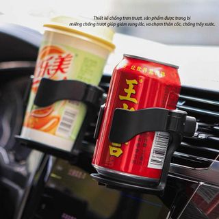Giá Đỡ Cốc Cài Cửa Gió Điều Hòa Ô Tô Khay Đựng Cốc Cực Tiện Lợi , Nhỏ Gọn khaihuyauto