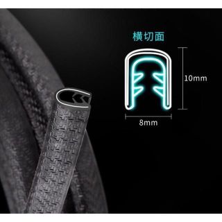 Nẹp U Lõi Thép, Gioăng Cao Su CHữ U Lõi Thép - Nẹp U Viền Cửa Xe Chống Va Đập khaihuyauto