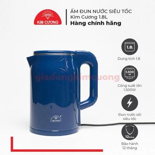 ẤM SIÊU TỐC 2 LỚP 1,8L KIM CƯƠNG (T12)