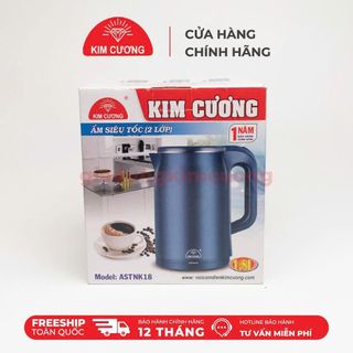 ẤM SIÊU TỐC 2 LỚP 1,8L KIM CƯƠNG (T12)