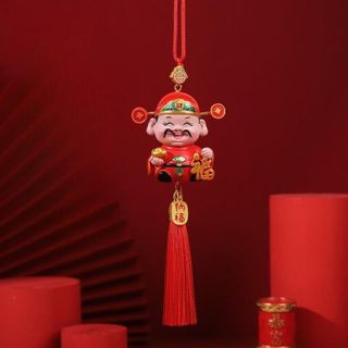 Khánh Treo Xe ô Tô Ông Thần Tài Thu Hút Tài Lộc Trang Trí Gương Xe Ô Tô Mng Đến Sức Khoẻ May Mắn Nội Thất Nhựa