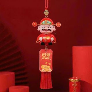 Khánh Treo Xe ô Tô Ông Thần Tài Thu Hút Tài Lộc Trang Trí Gương Xe Ô Tô Mng Đến Sức Khoẻ May Mắn Nội Thất Nhựa