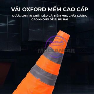 Cọc Tiêu Giao Thông Phản Quang Gấp Gọn Giải Pháp Cảnh Báo An Toàn Cho Xe Ô Tô Màu Cam Nổi Bật