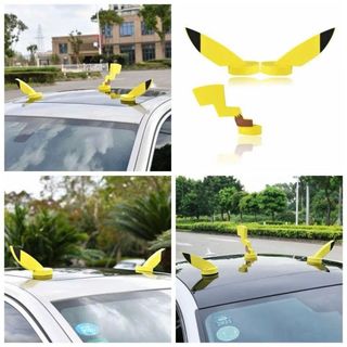 Tai Pikachu trang trí decor xế yêu, Phụ kiện trang trí nóc xe hơi