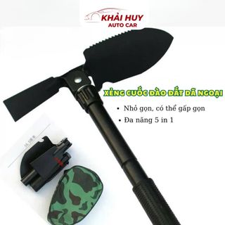 Xẻng Gấp Gọn Đa Năng Tiện Ích, Dụng Du Lịch Cắm Trại – Chất Liệu Hợp Kim Cao Cấp