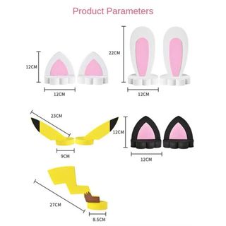Tai Pikachu trang trí decor xế yêu, Phụ kiện trang trí nóc xe hơi