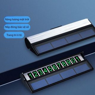 Bảng Ghi Số Điện Thoại Khi Dừng Đỗ Xe Năng Lượng Mặt Trời,Phát Sáng Phản Quang Khi Trời Tối Siêu Tiện Lợi