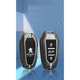 Ốp Chìa Khóa, Ốp Khóa Phản Quang Xe Peugoet 308 - 2008 -3008 - 4008 -5008 Hợp Kim Kẽm Cao Cấp