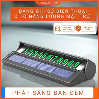 Bảng Ghi Số Điện Thoại Khi Dừng Đỗ Xe Năng Lượng Mặt Trời,Phát Sáng Phản Quang Khi Trời Tối Siêu Tiện Lợi