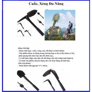 Xẻng Gấp Gọn Đa Năng Tiện Ích, Dụng Du Lịch Cắm Trại – Chất Liệu Hợp Kim Cao Cấp
