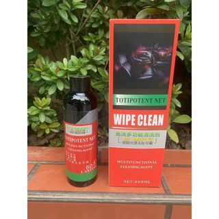 WIPE CLEAN-Chai xịt tẩy rửa đa năng kèm vòi + khăn lau dung tích 200ml - Vệ sinh Nội Thất ô tô