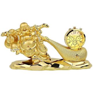 Tượng Phật Di Lặc kéo ngọc trang trí taplo ô tô, bàn làm việc - tượng phong thủy