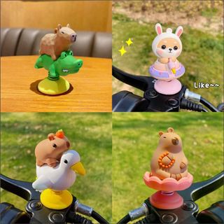 Mô Hình Thú Nhún Lò Xo, Chuột Capybara Dễ Thương, Gắn Xe Máy, Mũ Bảo Hiểm, Phụ Kiện Xe, Đáng Yêu, Quà Tặng