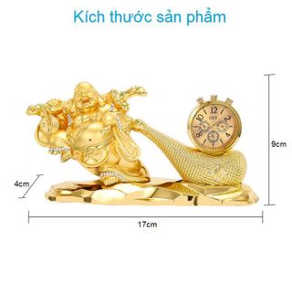 Tượng Phật Di Lặc kéo ngọc trang trí taplo ô tô, bàn làm việc - tượng phong thủy