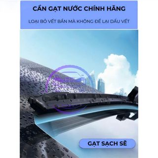 Bộ 2 Gạt Mưa Silicon Không Xương Cho Xe VINFAST VF3, VF5, VF6, VF7,... – Mềm Mịn, Lau Sạch Tối Ưu, Chống Ồn Hiệu Quả