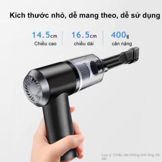 Máy hút bụi không dây cầm tay mini dọn dẹp mọi ngách ngách ô tô nhà cửa bàn làm việc tiện ích