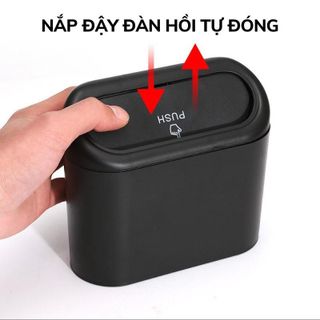 Thùng Rác Ô Tô Mini Treo Cửa Xe Có Nắp Đậy Cứng Cáp , Hộp Đựng Đồ Trên Xe Hơi Có Nắp khaihuyauto