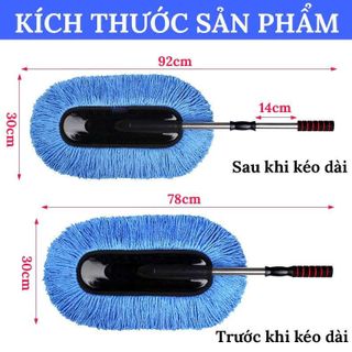 Cọ Chổi Dẹt Nano Lau Chùi Xe Ô Tô - Chổi Rửa Xe Hơi - Chổi Vệ Sinh Làm Sạch Mới Xe - Mộc Lan Phụ Kiện Xế Yêu