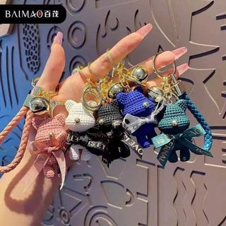 (Nhiều Màu)Móc Khóa Hình Gấu Bearrick Dễ Thương Treo Trang Trí Ba Lô Túi Sách Móc Khóa Xe Máy- Ô Tô