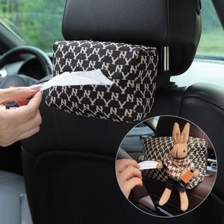 Túi đựng khăn giấy trên ô tô treo ghế hàng sau bệ tỳ tay,gương che nắng