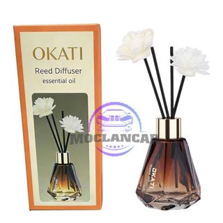 Nước Hoa Ô Tô Khuếch Tán Que Mây Cao Cấp OKATI Khử Mùi, Lưu Hương Lâu, Trang Trí Sang Trọng