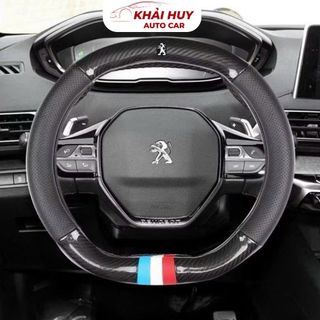 Bọc Vô Lăng D Cut 2 Đầu Vân Carbon Dành Cho Xe Peugoet 40 Size 34cm khaihuyauto