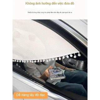 【Rèm Che Nắng Xe Ô Tô 】Từ Tính Nội Thất Ô Tô Che Nắng Hình Hoa Trà Sang Trọng Vách Ngăn Chống Nắng