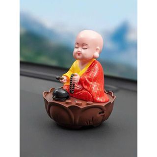 Tượng Phật Chú Tiểu Gõ Mõ Tụng Kinh Có 6 Bài Nhạc, Phật Thích Ca, Phật Như Lai, Phật Di Lặc
