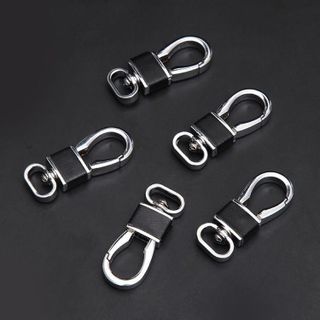 (Có Sẵn)Móc Khóa Phối Da Thép Không Gỉ – Phụ Kiện Treo Chìa Khóa Xe Ô Tô & Xe Máy